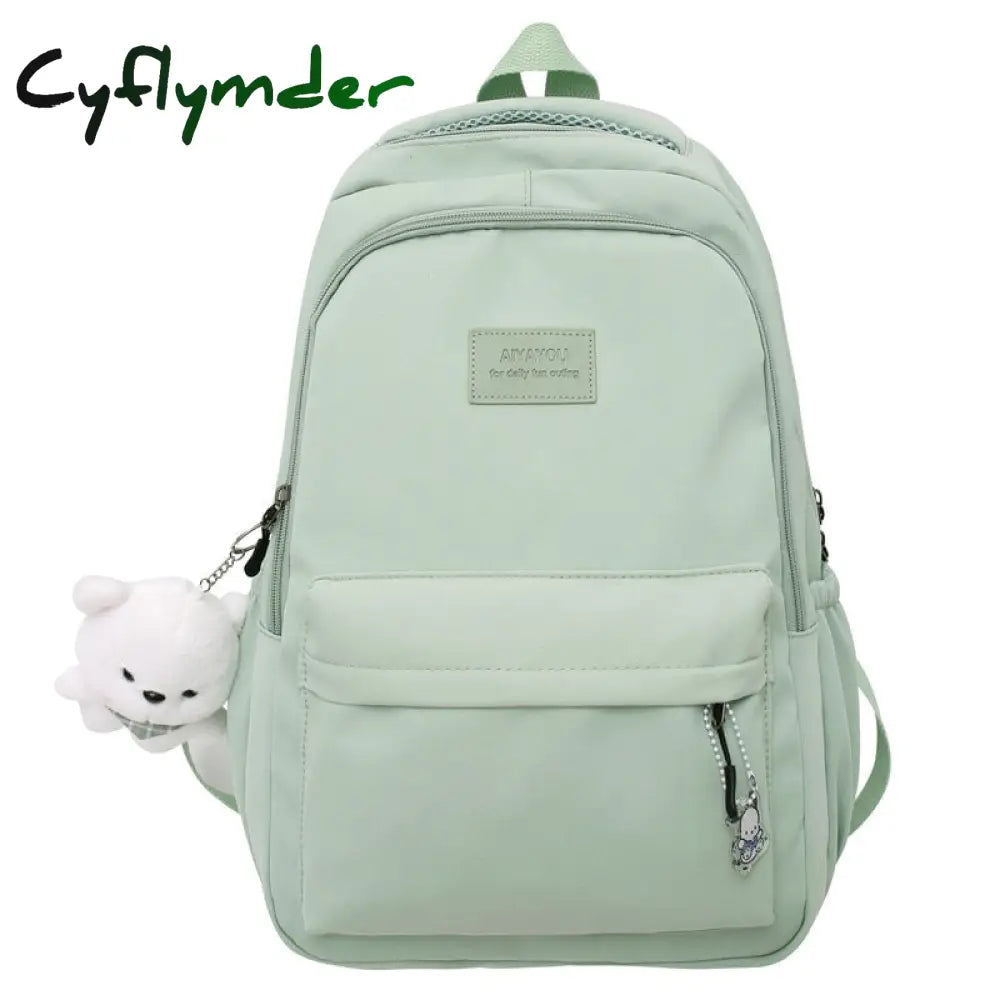 Cyflymdernew Female Fashion Lady High Capacity Waterproof College Backpack Trendy Women Laptop