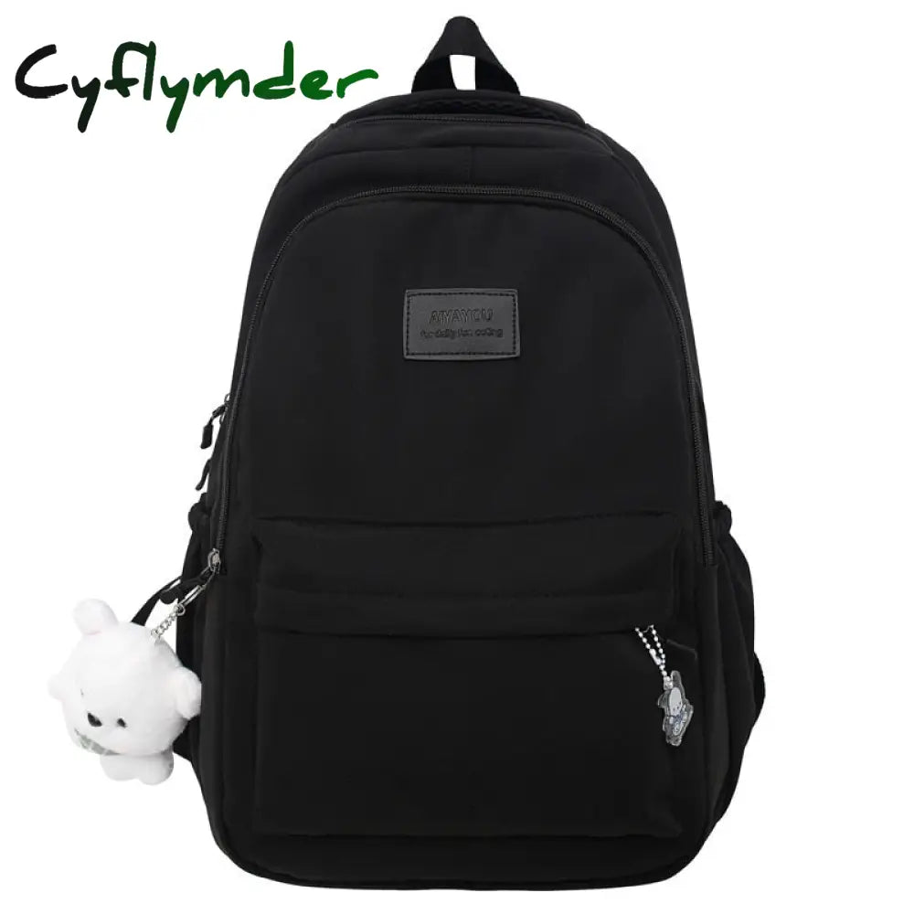 Cyflymdernew Female Fashion Lady High Capacity Waterproof College Backpack Trendy Women Laptop