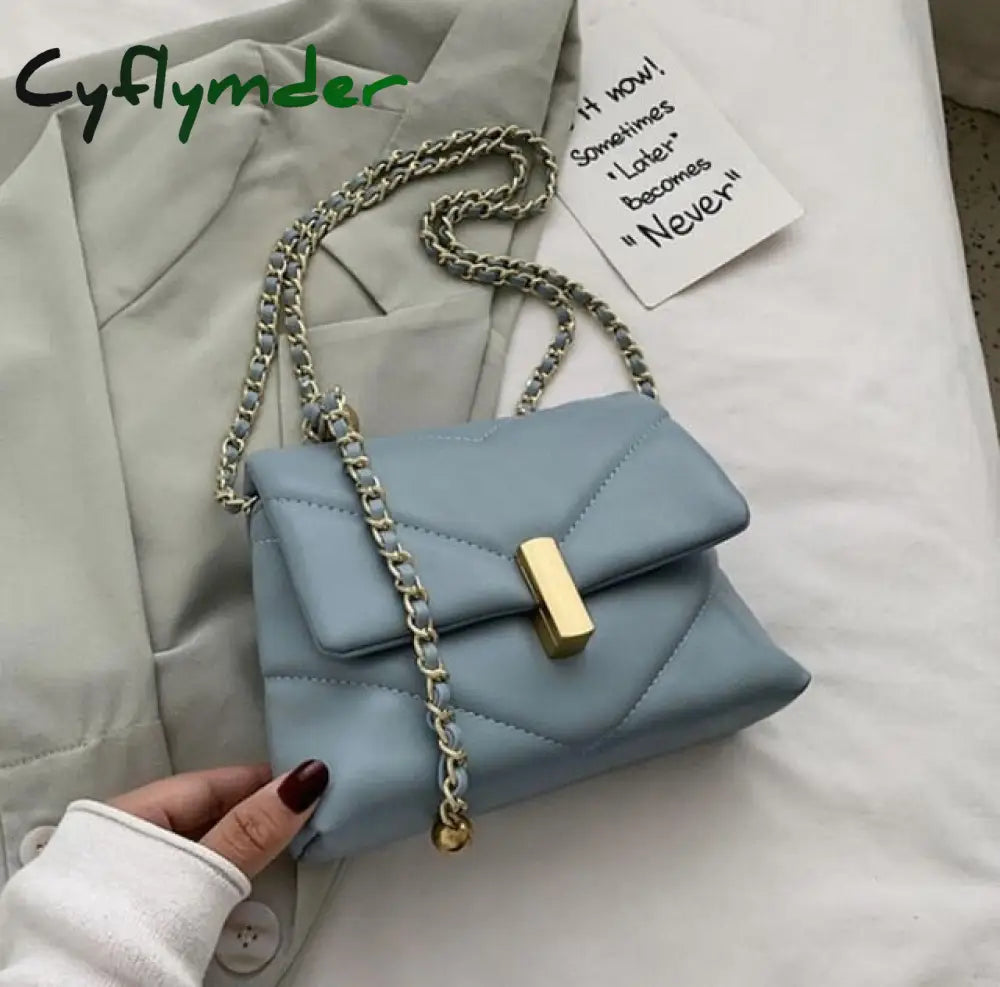 Elegant Female Large Tote Bag Fashion New High Quality Pu Leather Women’s Designer Handbag Chain