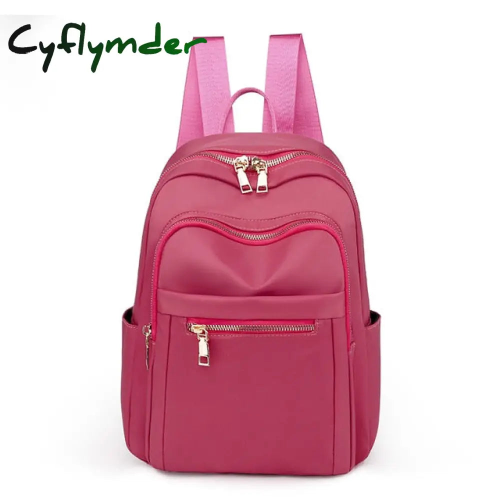 Fashion Backpack Shoulder Bag Back Academy Bagpack Women Oxford Women’s Girl Schoolbag Rucksack Pink