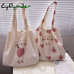 Fashion Canvas Tote Bag Purses And Handbags For Women Shopper Cute Designer Shoulder Japanese Style