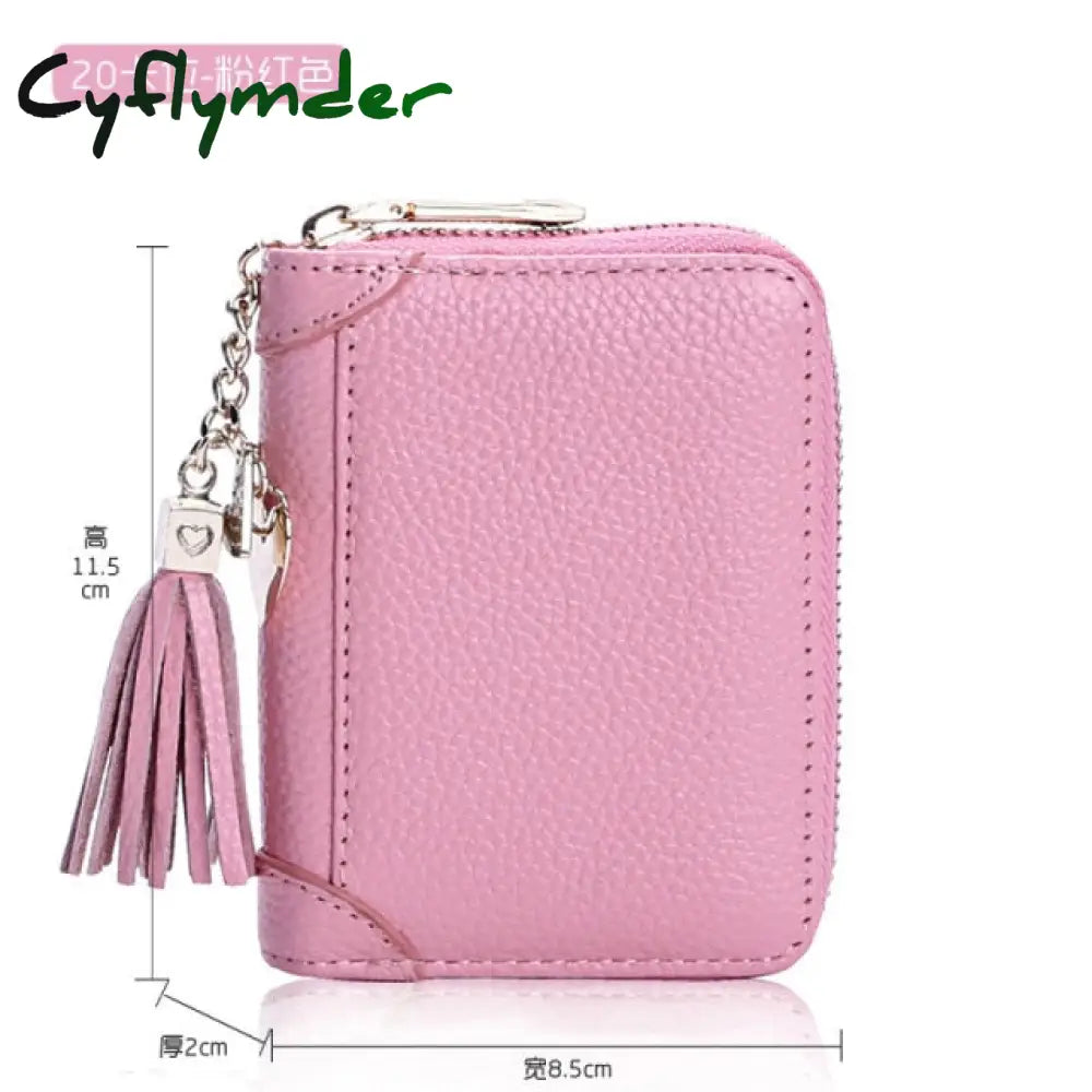 Fashion Card Bag Women Men Credit Holder Genuine Leather Large Capacity Business Id Holders