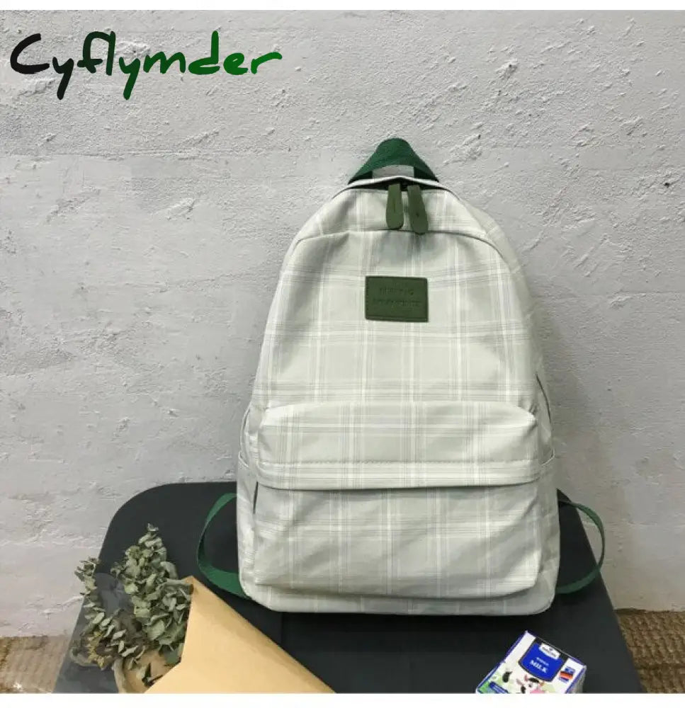 Fashion Girl College School Bag Casual New Simple Women Backpack Striped Book Packbags For Teenage