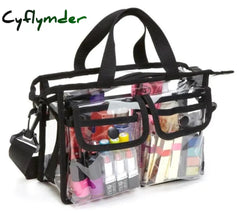 Fashion Transparent One Shoulder Cosmetic Bag Eva Waterproof Travel Beach Pouch Organizer Wash