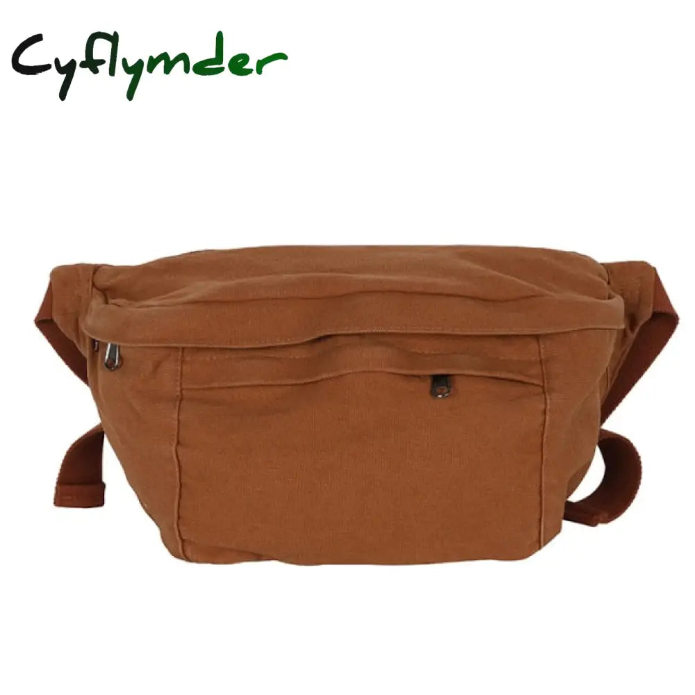 Fashion Trend Waist Bag Street Hip-Hop Women Shoulder Chest Pack Outdoor Sport Canvas Fanny