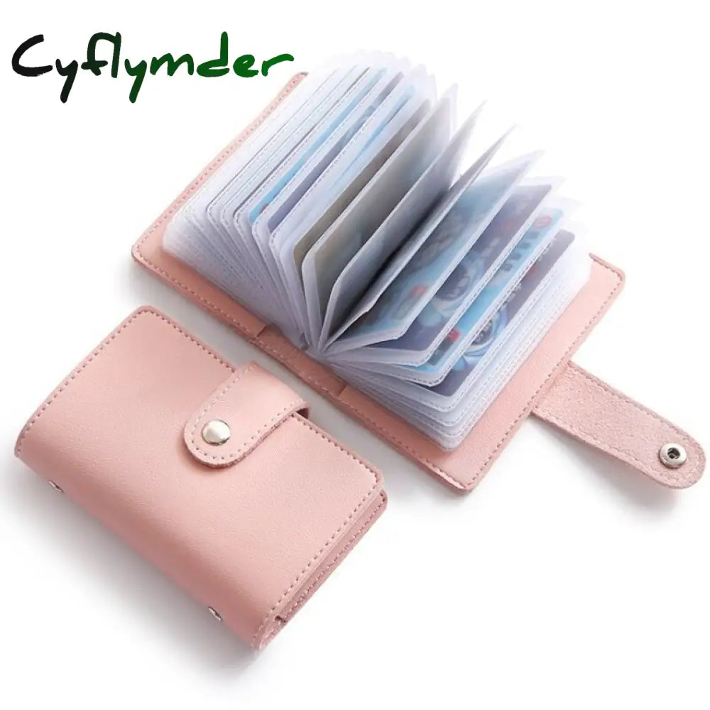 Fashion Unisex Business Card Holder Women Credit Case Id Bag For Men Clutch Organizer Wallet With