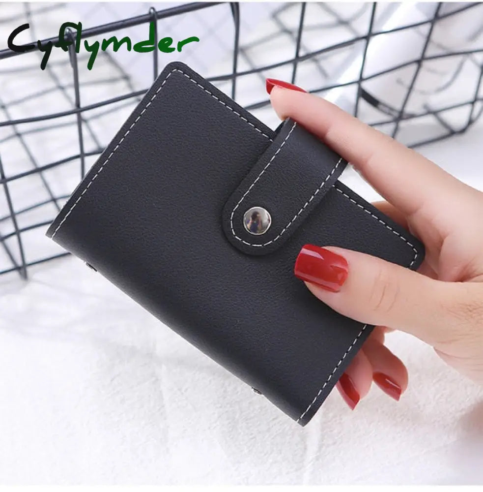 Fashion Unisex Business Card Holder Women Credit Case Id Bag For Men Clutch Organizer Wallet With