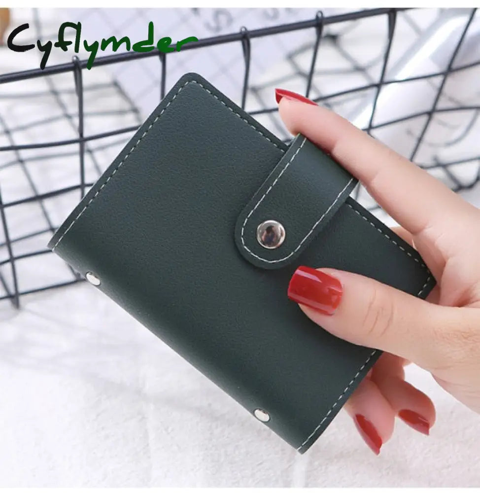 Fashion Unisex Business Card Holder Women Credit Case Id Bag For Men Clutch Organizer Wallet With