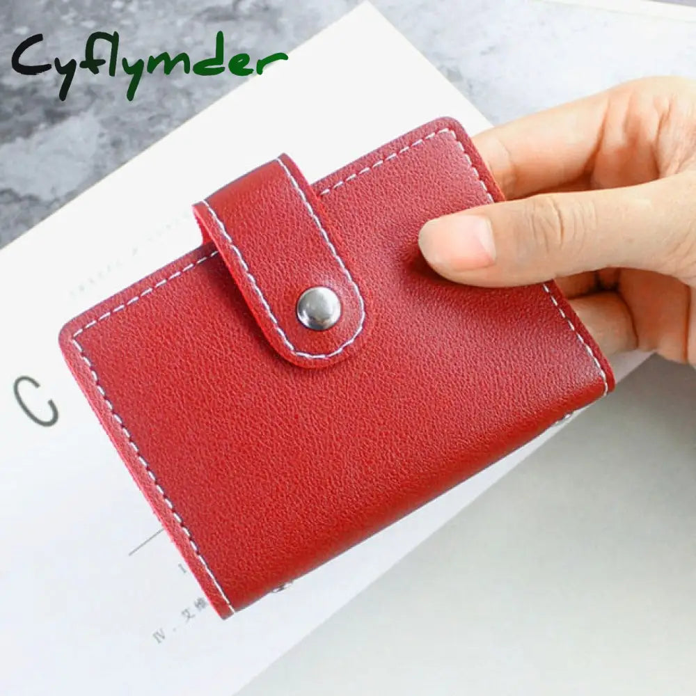 Fashion Unisex Business Card Holder Women Credit Case Id Bag For Men Clutch Organizer Wallet With