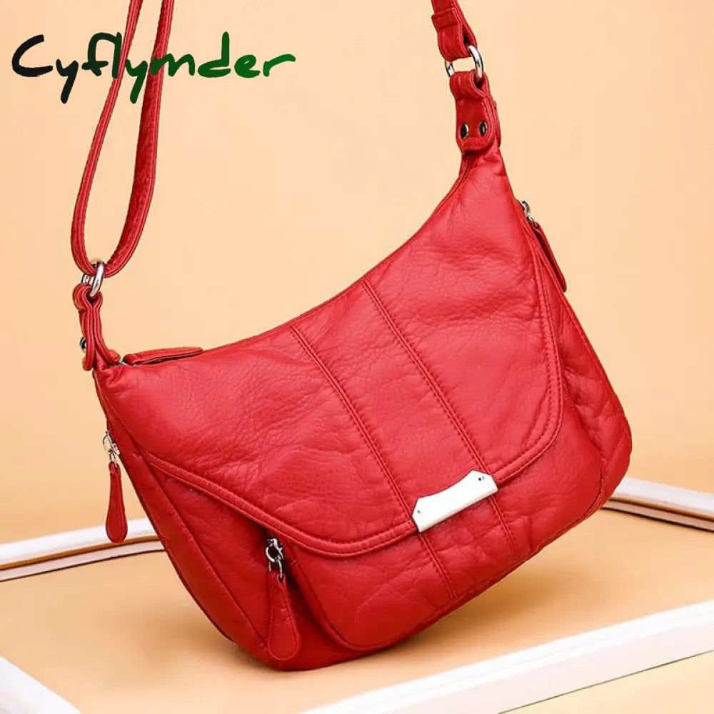 Fashion Women Bag Pu Leather Crossbody Soft Shoulder 3 Colors Messenger Ladies Pockets Purse Sac A