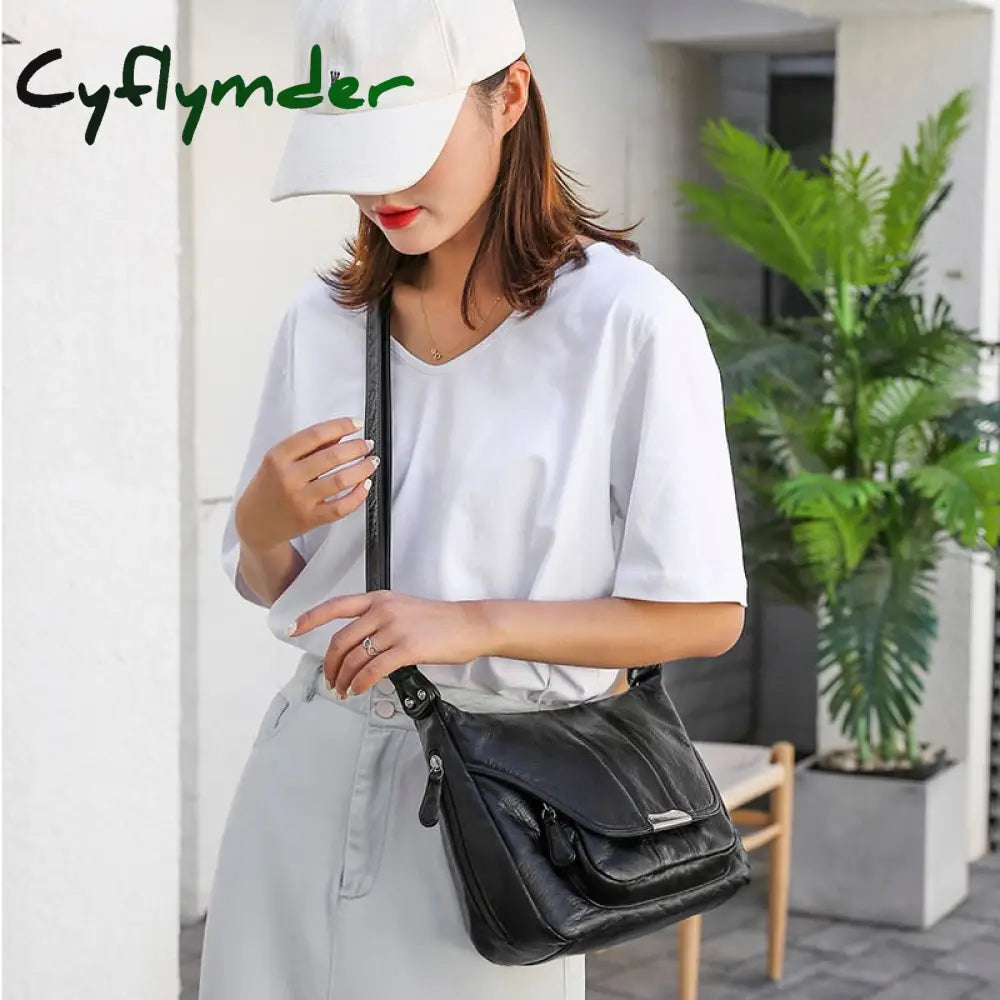 Fashion Women Bag Pu Leather Crossbody Soft Shoulder 3 Colors Messenger Ladies Pockets Purse Sac A