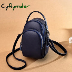 Genuine Leather Real Cowhide Women’s Casual Fashion Phone Bag Women Messenger Small Shoulder