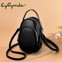 Genuine Leather Real Cowhide Women’s Casual Fashion Phone Bag Women Messenger Small Shoulder