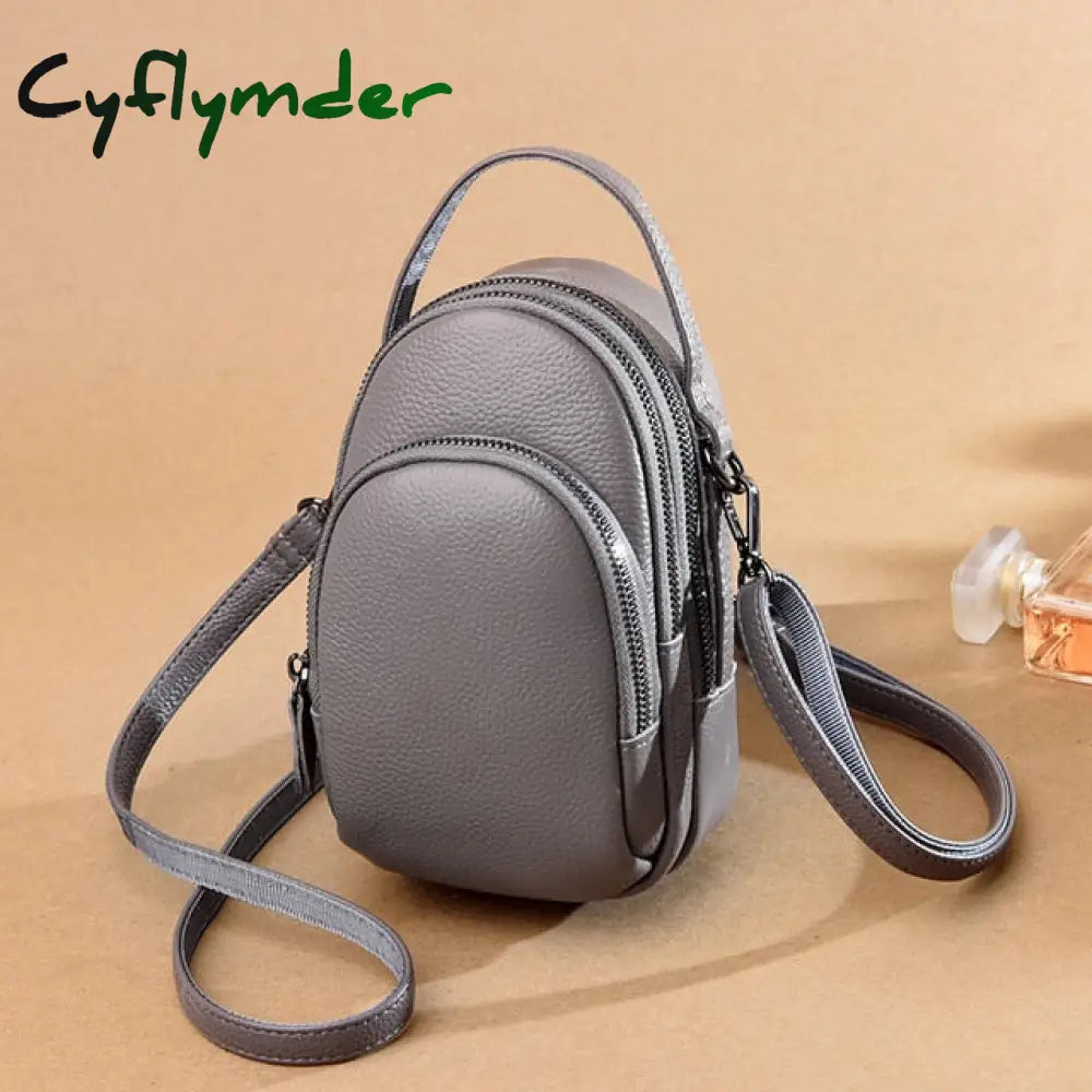 Genuine Leather Real Cowhide Women’s Casual Fashion Phone Bag Women Messenger Small Shoulder