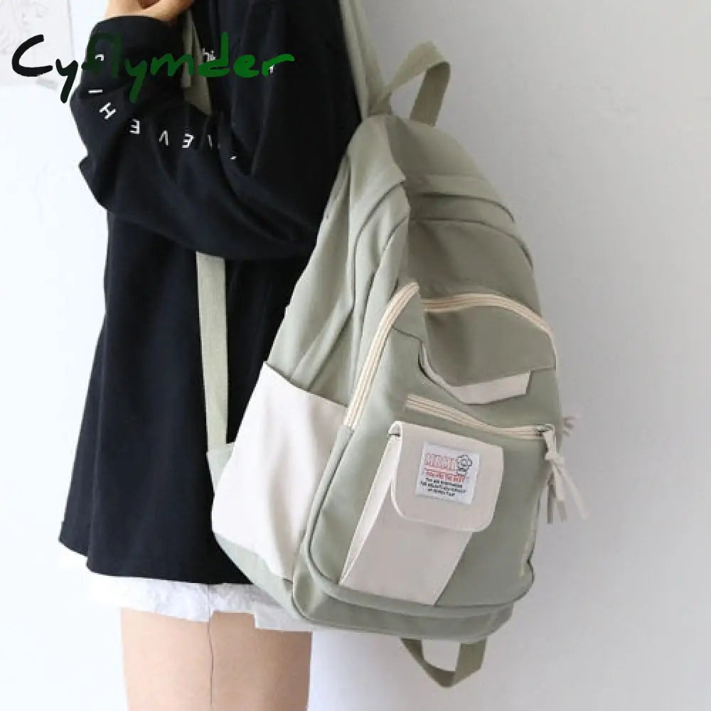 Harajuku Backpack For Girls Female Kawaii Book Fashion Cute Ladies Bag Waterproof Nylon Student