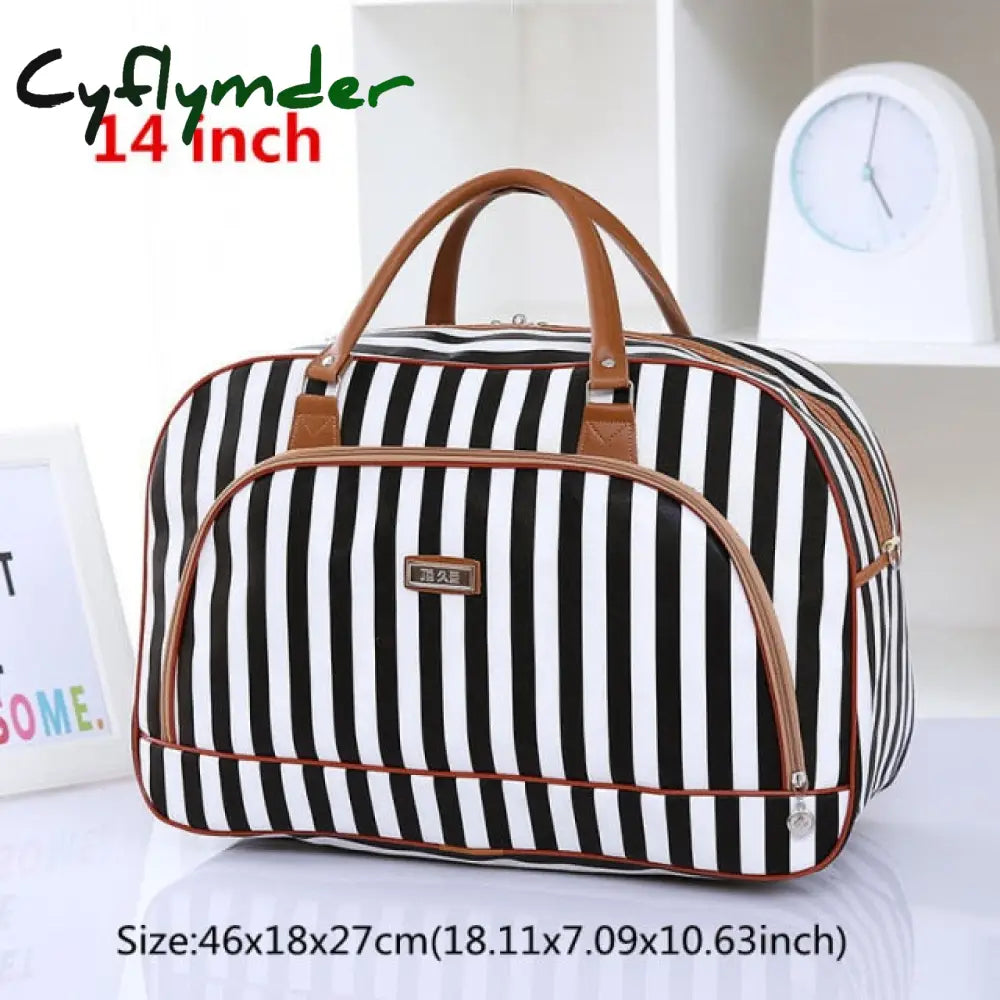High Capacity Travel Tote Bag Woman Weekend Overnight Short Excursion Clothes Cosmetic Duffle