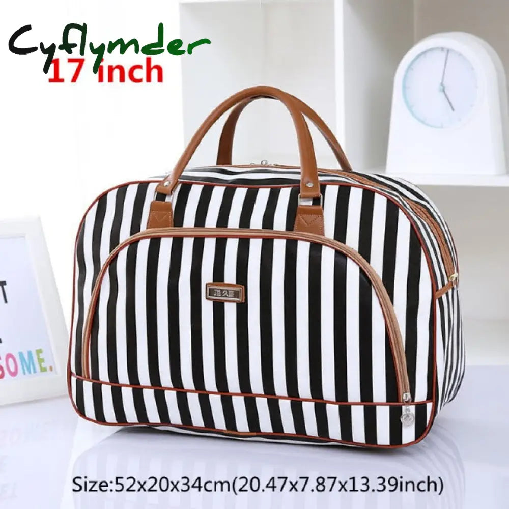 High Capacity Travel Tote Bag Woman Weekend Overnight Short Excursion Clothes Cosmetic Duffle