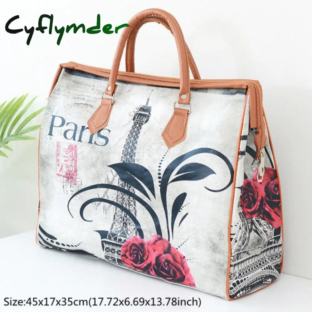 High Capacity Travel Tote Bag Woman Weekend Overnight Short Excursion Clothes Cosmetic Duffle