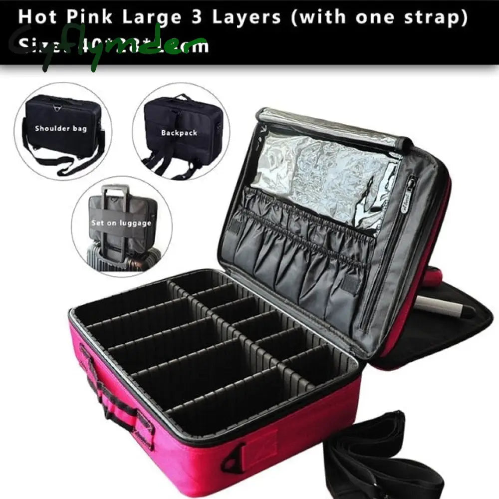 High Quality Make Up Bag Professional Makeup Case Organizer Bolso Mujer Cosmetic Large Capacity