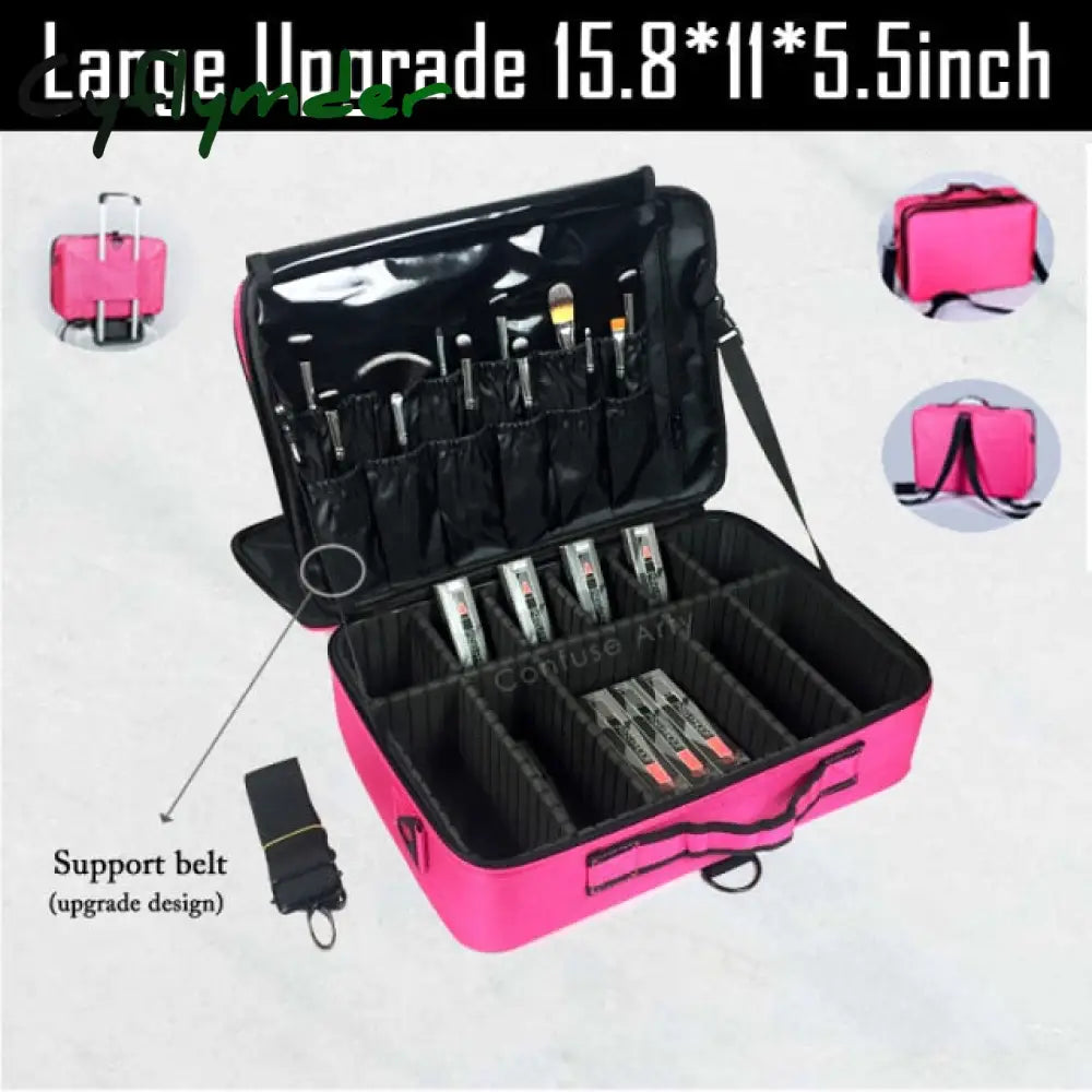 High Quality Make Up Bag Professional Makeup Case Organizer Bolso Mujer Cosmetic Large Capacity