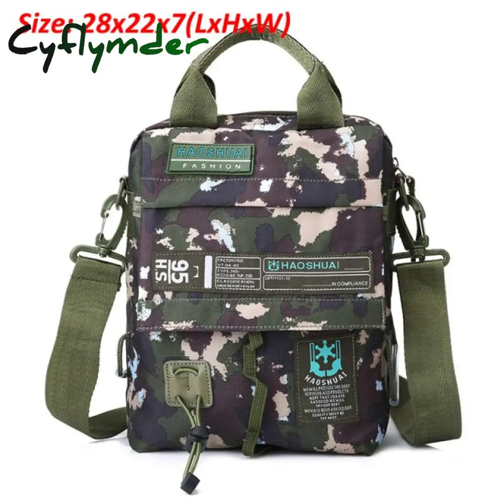 High Quality Men Handbags Nylon Travel Waterproof Shoulder Bags Multi-Function Large Business