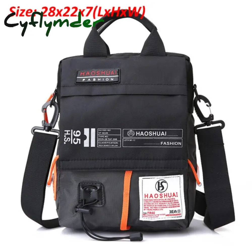 High Quality Men Handbags Nylon Travel Waterproof Shoulder Bags Multi-Function Large Business