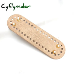 High Qualtiy Round Leather Bottom With Holes Rivet For Knitting Bag Handbag Diy Women Shoulder