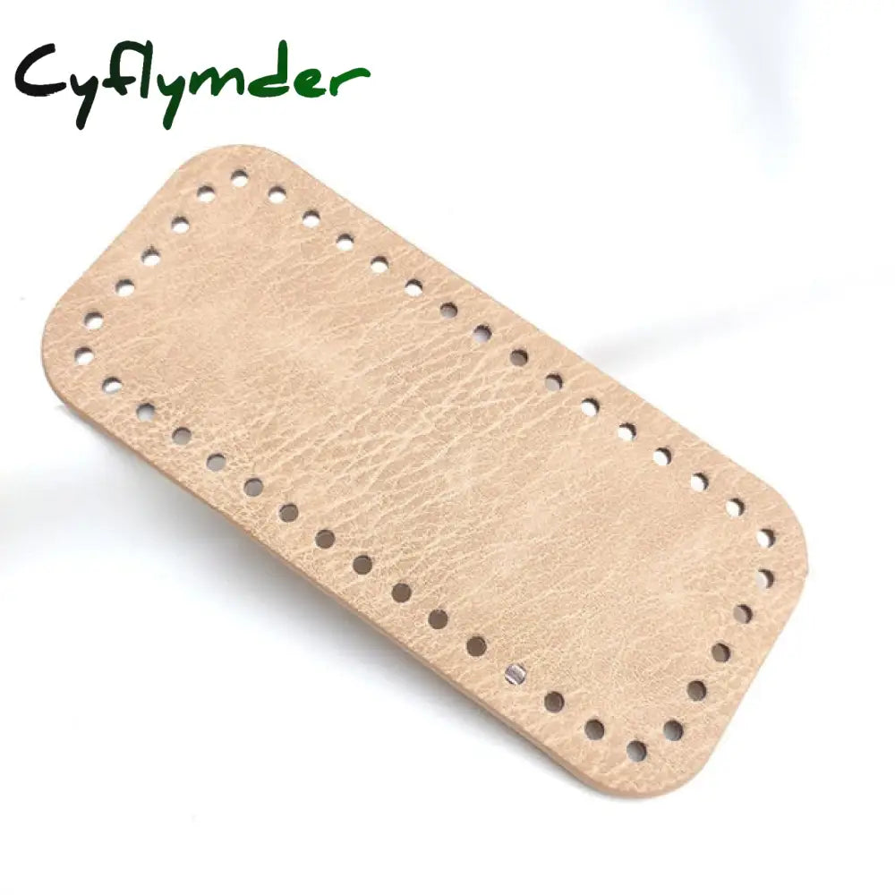 High Qualtiy Round Leather Bottom With Holes Rivet For Knitting Bag Handbag Diy Women Shoulder