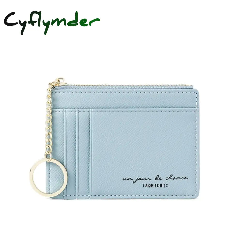 Hot Brand Soft Leather Mini Women Card Holder Cute Credit Id Holders Zipper Slim Wallet Case Change