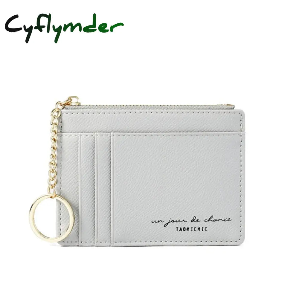 Hot Brand Soft Leather Mini Women Card Holder Cute Credit Id Holders Zipper Slim Wallet Case Change