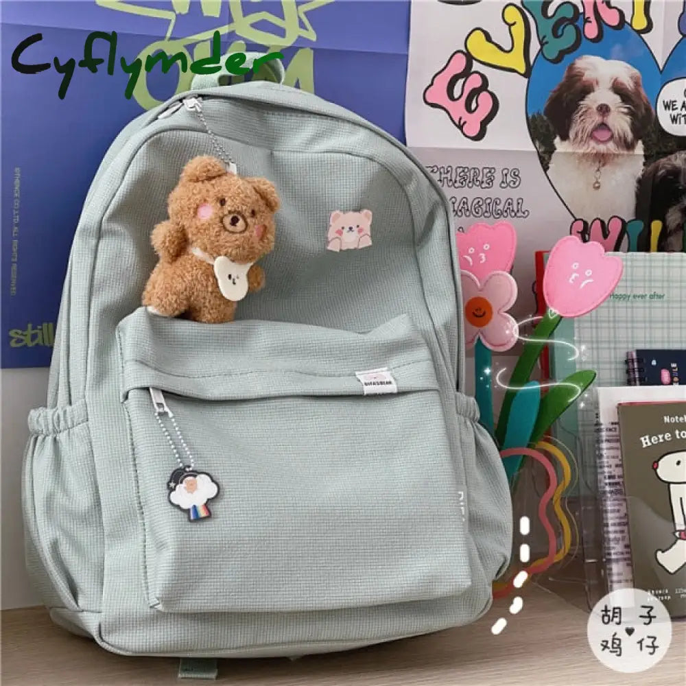 Ins Girl Schoolbag Female Korean Version Junior High School Student Lovely Bear Backpack Large