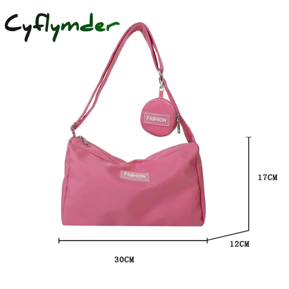 Ins Simple Campus Canvas Bag Spring New High Capacity Women’s Fashion Girl Single Shoulder