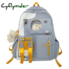 Joypessie Fashion Waterproof Women Backpack Cute Nylon Rucksack Bookbag For Teenager Kawaii Girls