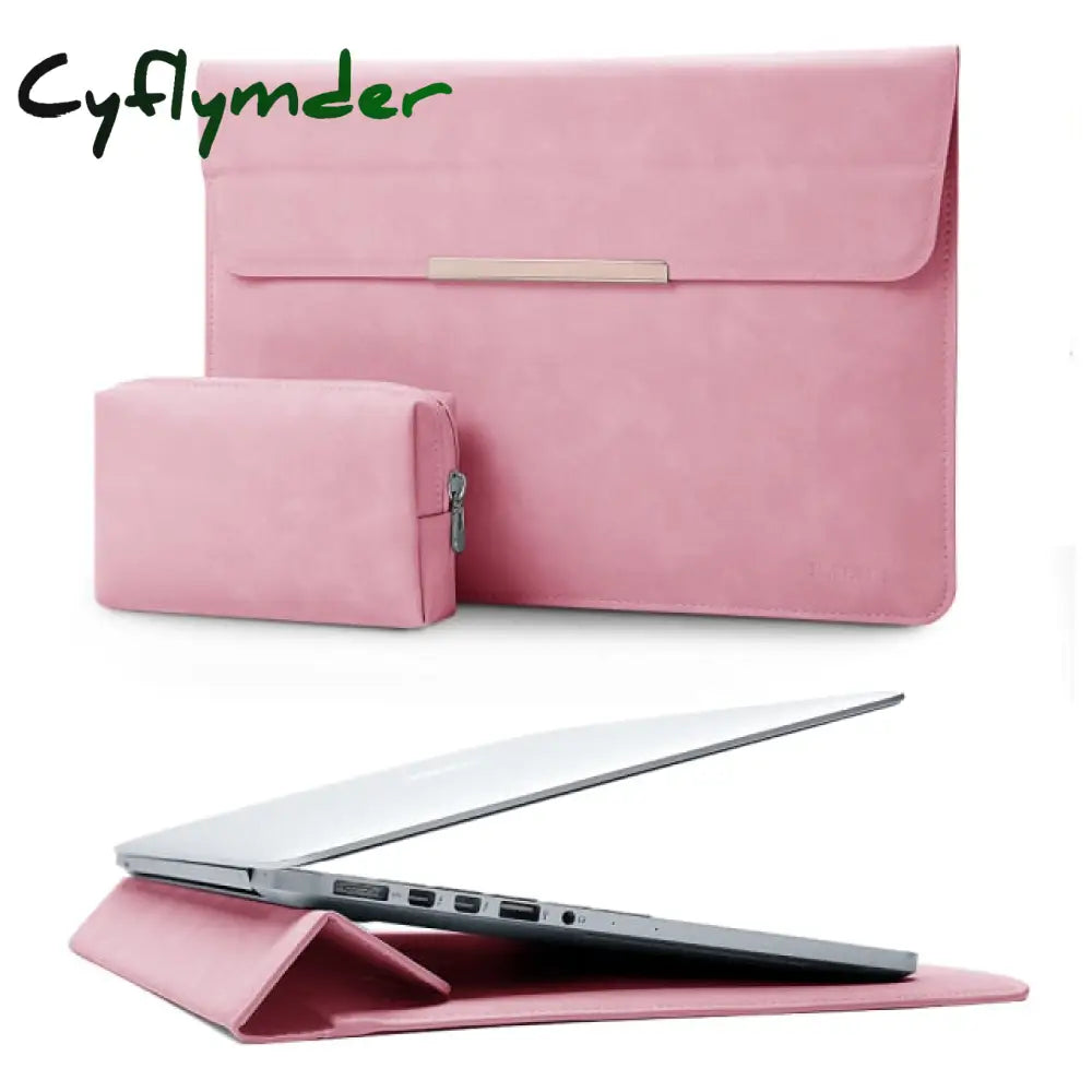 Kalidi Laptop Stand Bag Sleeve Case For Macbook Pro 13 Inch Air Waterproof Surface Xiaomi Pink / Cn