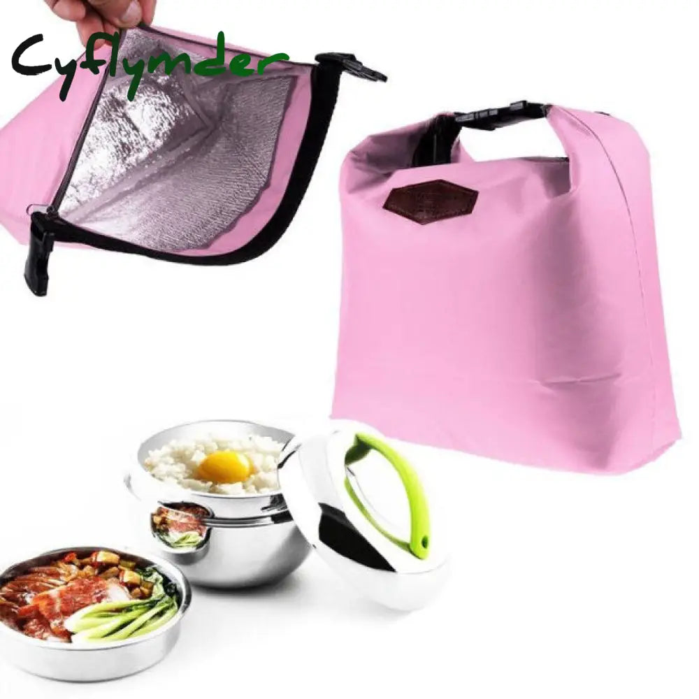 L Pcs Cooler Insulated Lunch Bags Portable Tote Storage Picnic School Office Food For Women Kids