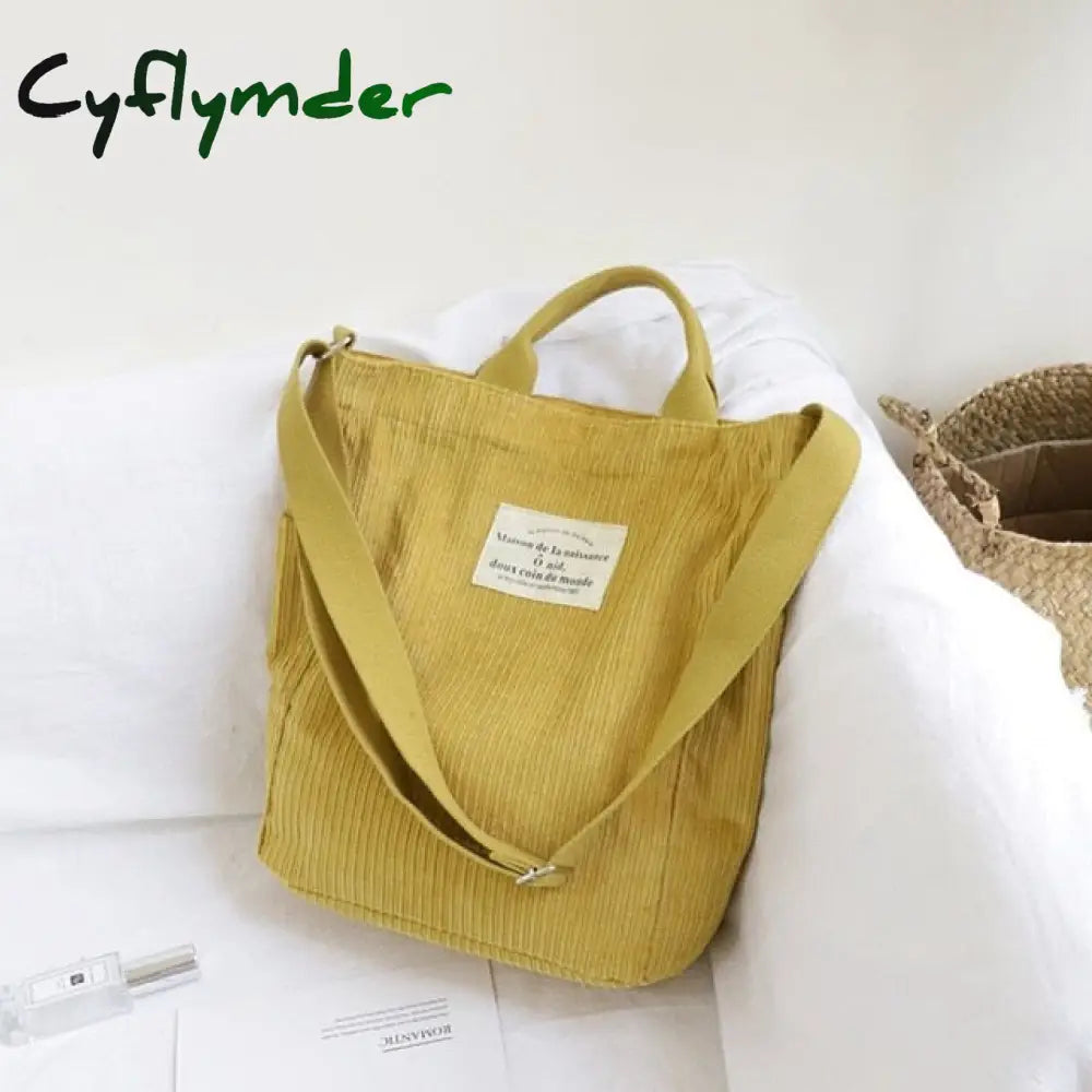 Large Capacity Cloth Handbag Tote Female Crossbody Messenger Bags Ladies Simple Canvas Purses Women