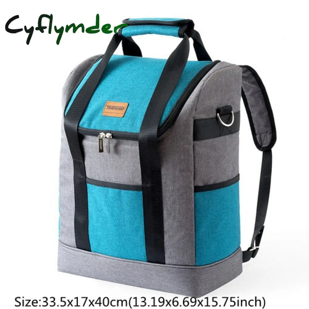 Large Capacity Cooler Bags Oxford Lunch Box Drink Beer Ice Pack Travel Picnic Backpack Thermal Food