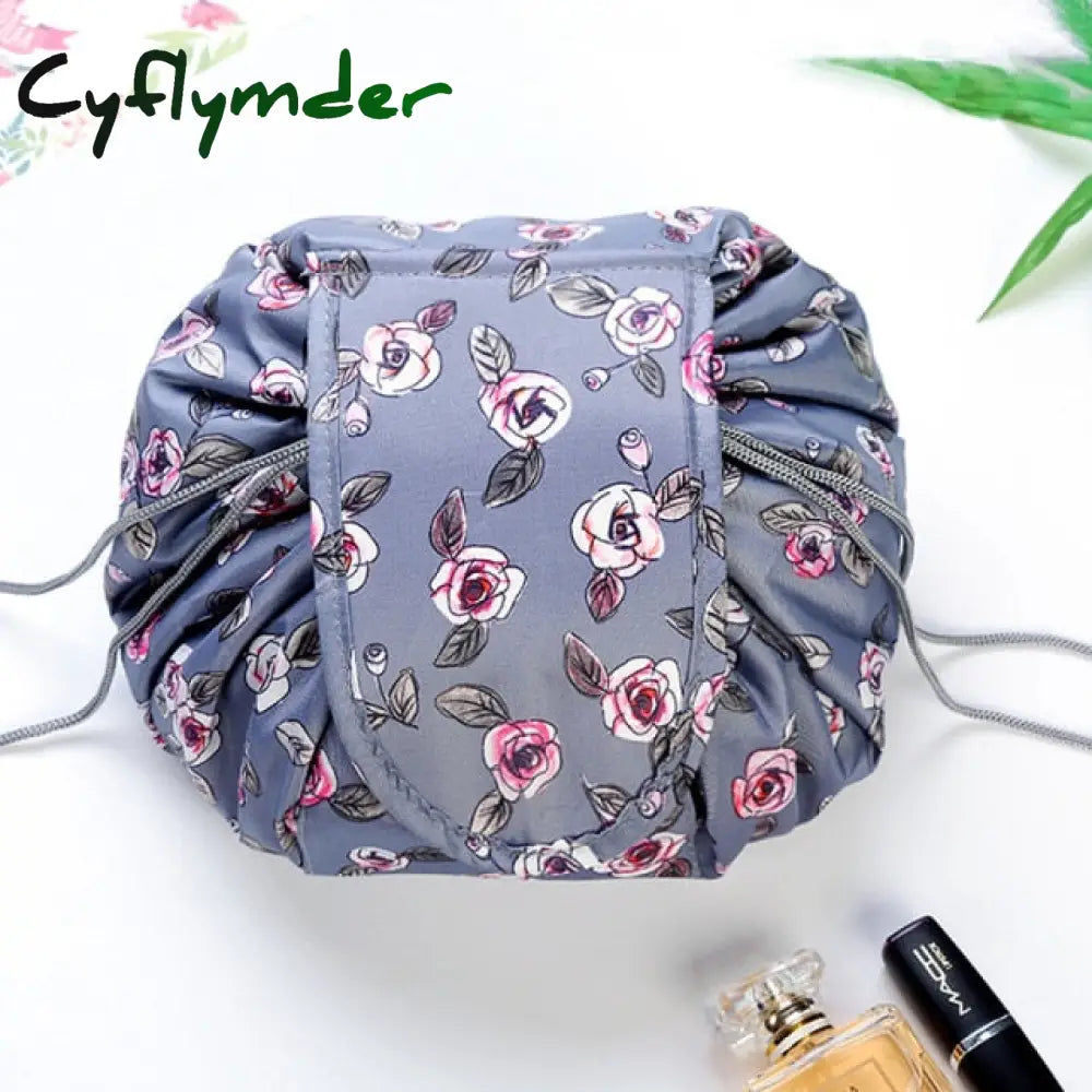 Lazy Cosmetic Bag Suitable For Autumn Trave Can Store Large-Capacity Drawstring Organizer Makeup