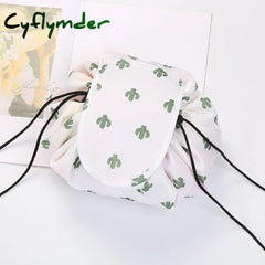 Lazy Cosmetic Bag Suitable For Autumn Trave Can Store Large-Capacity Drawstring Organizer Makeup