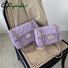 Lingge Chain Bag Female Spring New Trendy Fashion Western Style Shoulder Summer All-Match Messenger