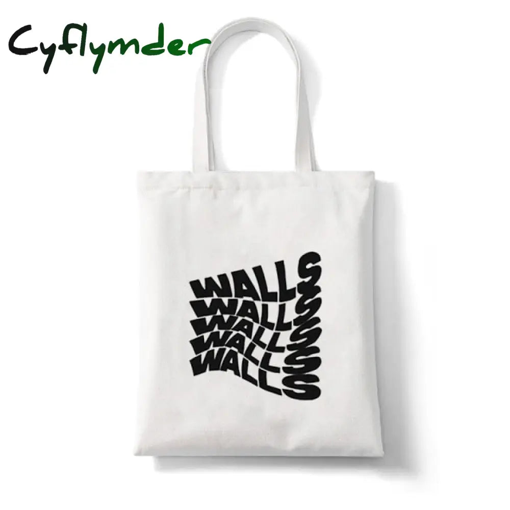 Louis Tomlinson Walls One Direction Shopper Bags Shopping Bag Tote Shoulder Canvas Large Capacity