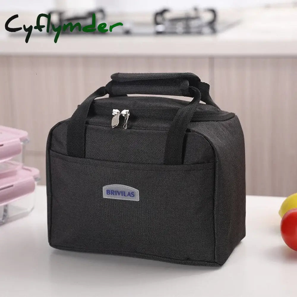 Lunch Box Bag Waterproof Thermal Oxford Fabric Portable Insulated Cation Picnic Food Women Tote