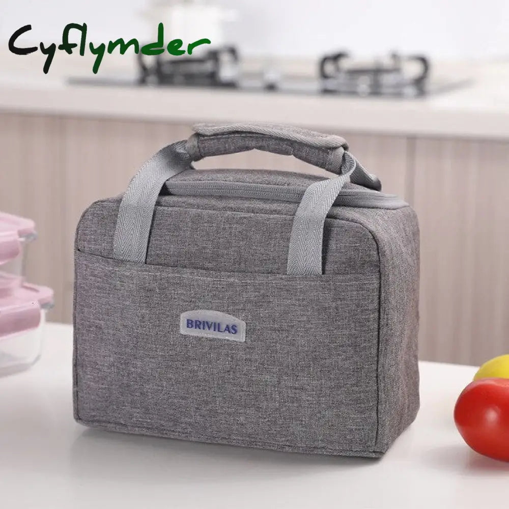 Lunch Box Bag Waterproof Thermal Oxford Fabric Portable Insulated Cation Picnic Food Women Tote