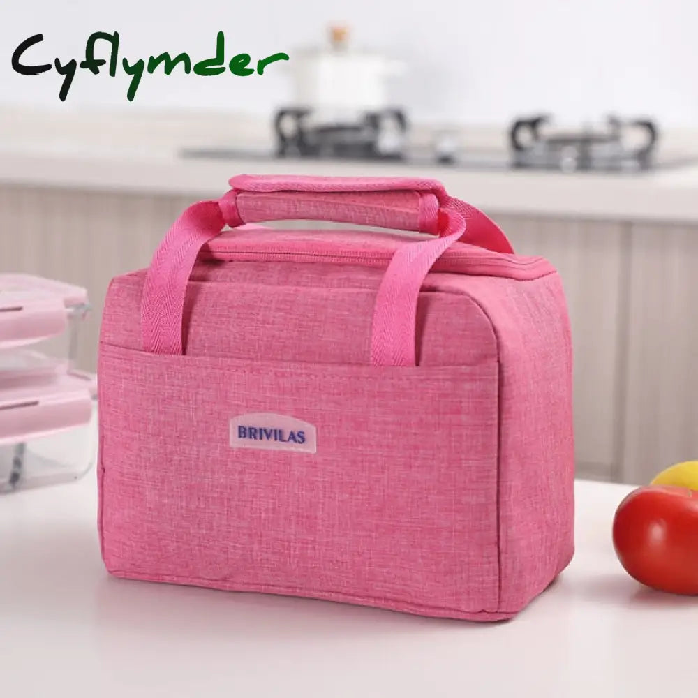 Lunch Box Bag Waterproof Thermal Oxford Fabric Portable Insulated Cation Picnic Food Women Tote