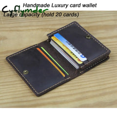 Luxury Fashion Genuine Leather Card Wallets Men Credit Holders Women Card&Id Holder Male Organizer