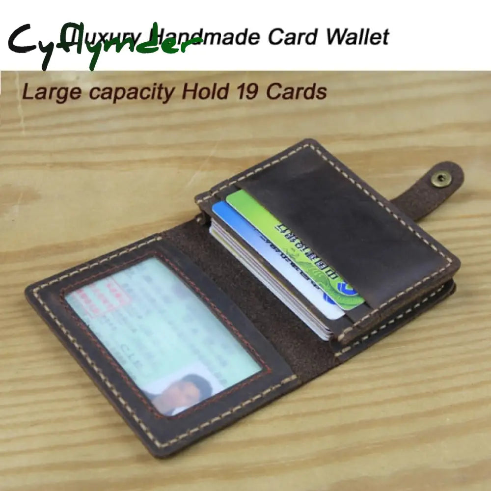 Luxury Fashion Genuine Leather Card Wallets Men Credit Holders Women Card&Id Holder Male Organizer