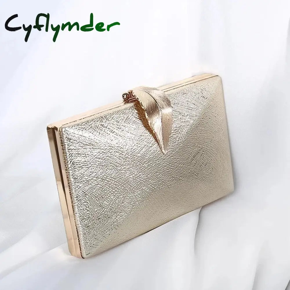 Luxy Moon Women’s Wedding Clutch Bag Gold Purse Ladies Handbag Christmas Party For Bridal Metal