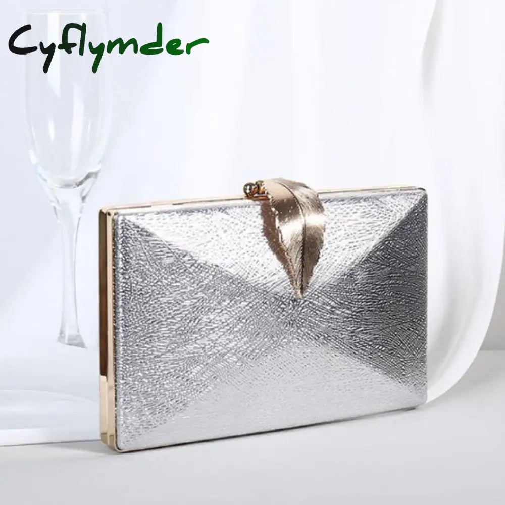 Luxy Moon Women’s Wedding Clutch Bag Gold Purse Ladies Handbag Christmas Party For Bridal Metal