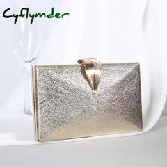 Luxy Moon Women’s Wedding Clutch Bag Gold Purse Ladies Handbag Christmas Party For Bridal Metal