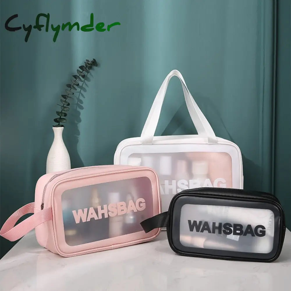 Makeup Bag Case Pvc Cosmetic Handbag Make Up Travel Small Zipper Organizer Box Bags Wholesale Wash